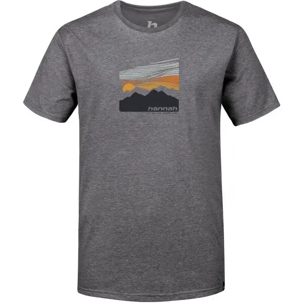 Hannah DANNY Pánske tričko, tmavo sivá, veľkosť