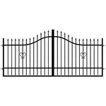 BRÁNA DVOUKŘÍDLÁ TOPAZ 130-160 X 350 CM