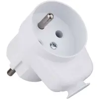 Zásuvka průchozí, bílá 28202