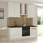 Kuchyňská linka Basti 200  bílá lesklá