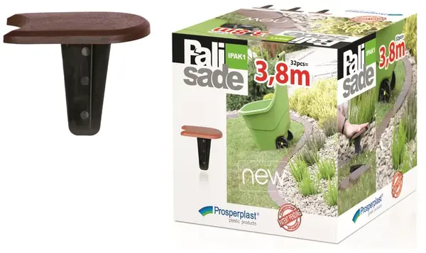 Palisada zahradní IPAK 3,8 m, hnědá
