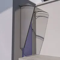 Boční stěna ke stříšce L-160, RAL7016, bronz - pravá TE8252622