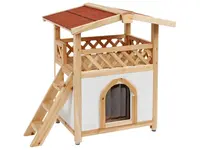 Zateplená bouda pro kočky KERBL TYROL ALPIN 88x57x77cm BS0431