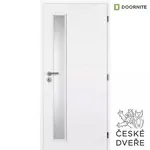 Interiérové dveře Quatro Vertika Sklo Bílé 60P