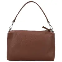 Dámska kožená kabelka na rameno tmavo hnedá - Delami Vera Pelle Sussan