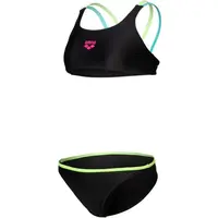 Arena SOLID Dievčenské plavky, čierna, veľkosť 14-15Y