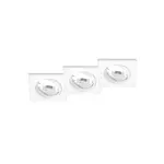 Trio Vstavané svietidlo Jura 3 x GU10, biela matná 80 x 80 x 70 mm