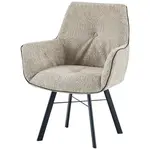 Kayoom ŽIDLE S PODRUČKAMI, železo, béžová