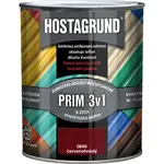 HOSTAGRUND Základ. aj vrchná farba na kov 3v1 PRIM S2177 0840 červenohnedá 600ml