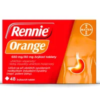 Rennie Orange 680 mg/80 mg 48 žvýkacích tablet