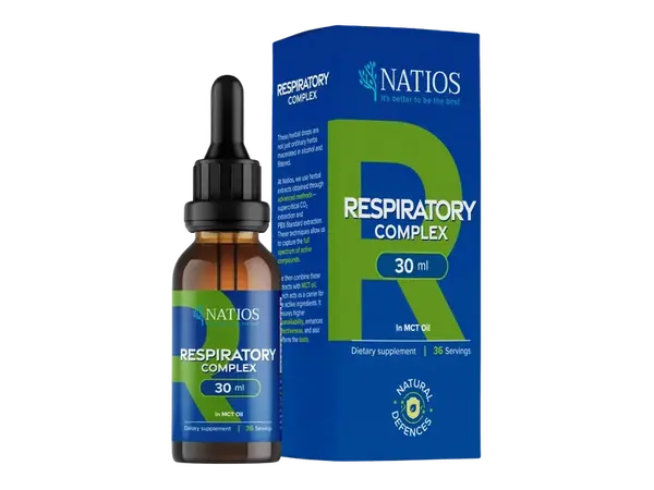NATIOS Respiratory Complex, Bylinné kapky v MCT oleji 30 ml