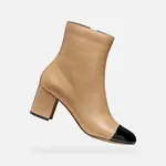 Béžová dámská kotníková obuv Geox Virnilisa 65 - Dámské