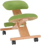 TEMPO KONDELA Ergonomická kľakačka GROCO zelená/ buk _