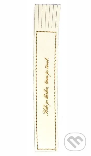 Záložka Kde je láska, tam je život