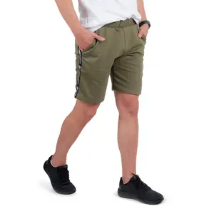 Pánské teplákové kraťasy inSPORTline Easystrap khaki L