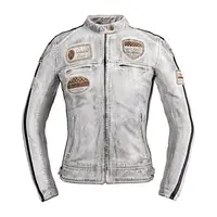 Dámská kožená moto bunda W-TEC Sheawen Lady White New bílá M