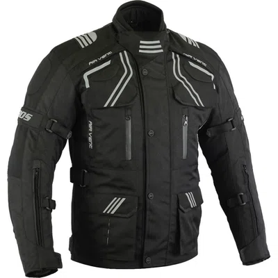 Pánská touringová moto bunda BOS Temper černá 4XL