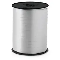 3 x Dárkové stuhy standardní, šířka 7mm, délka 500m, stříbrná