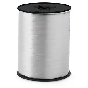 3 x Dárkové stuhy standardní, šířka 7mm, délka 500m, stříbrná