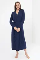 Dámský bambusový župan CHANTAL M Tmavě modrá