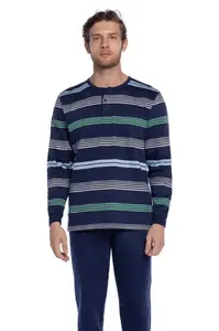 Pánské pyžamo CRISTIANO XXL Tmavě modrá