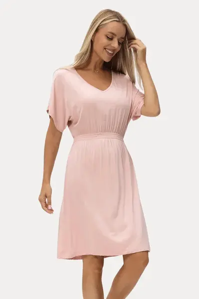 Dámská noční bambusová košilka GINEVRA M Růžová