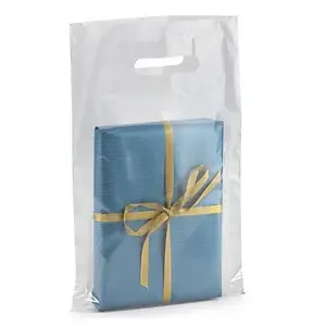 200 x Igelitová taška s úchytmi, 250x380 mm, bez skladu, priehľadná | RAJA®