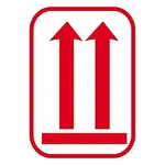 Výstražné etikety 74x105mm, ŠIPKY