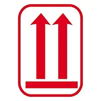 Výstražné etikety 74x105mm, ŠIPKY