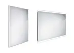 Nimco Zrkadlá - Zrkadlo s LED osvetlením, 60x80 cm, hranaté, alumínium ZP 11002