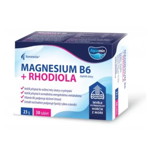 NOVENTIS Magnesium B6 + Rhodiola 30 tabliet
