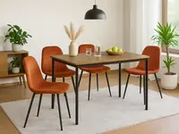 Jedálenský stôl CITY 110x75 cm, dub artisan