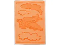 Detský uterák BEBÉ lietadlo oranžový 30x50 cm
