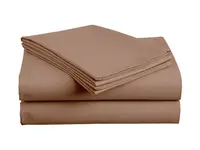 Bavlněné prostěradlo LUX světle hnědé 220x240 cm