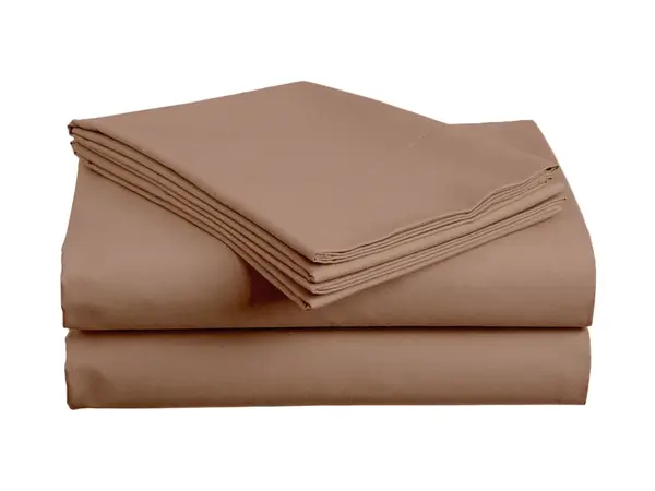 Bavlněné prostěradlo LUX světle hnědé 220x240 cm