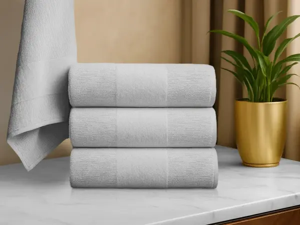 Ručník CARRARA 40x55 cm světle šedý, 100% bavlna