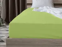 Jersey prostěradlo pistáciové 90 x 200 cm