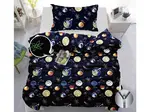 Svietiace bavlnené obliečky PLANETS tmavo modré Rozmer obliečky: 70 x 90 cm | 140 x 200 cm