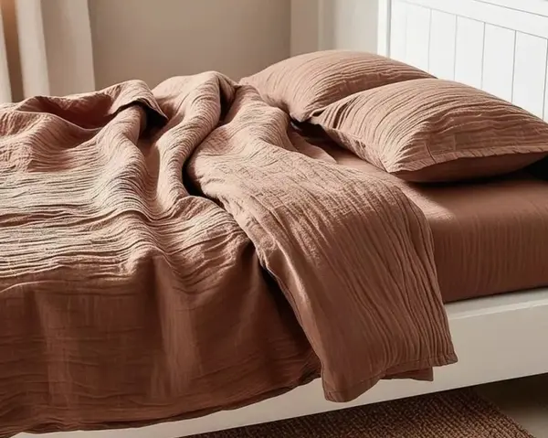 Mušelínové obliečky MOELLIN svetlo hnedé Rozmer obliečky: 70 x 90 cm | 140 x 200 cm