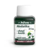 MedPharma Meduňka 50 mg + Chmel + Kozlík 37 tablet