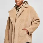 Women's Teddy Jacket with Lapel Unionbeige