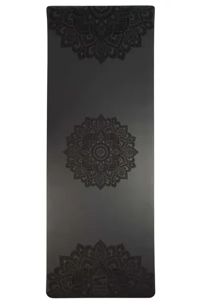 SharpShape Podložka na jógu PU BLOSSOM černá