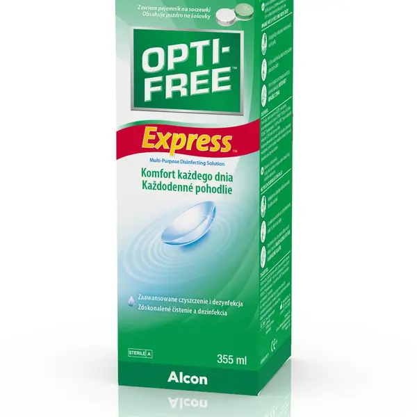 Opti free Express No rub lasting comfort roztok na kontaktní čočky 355 ml