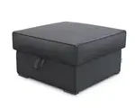 Tmavosivý taburet SMART COSARO s úložným priestorom 65x65 cm