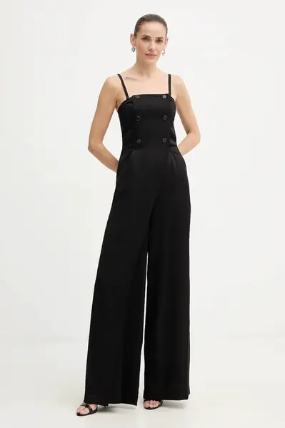 Overal s přídavkem lnu Karl Lagerfeld TAILORED JUMPSUIT