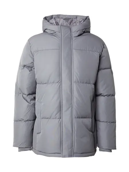 HOLLISTER Zimná bunda  svetlosivá