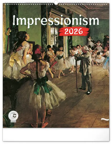 NOTIQUE Nástěnný kalendář Impresionismus 2026, 48 x 56 cm