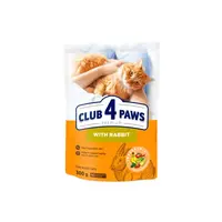 CLUB 4 PAWS Premium pre dospelé mačky s králikom 300g (0202)