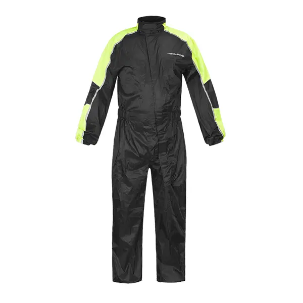 Moto pláštěnka NOX/4SQUARE Safety černá-fluo žlutá L