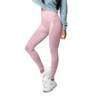 Dámské legíny Boco Wear Coral Cloud Melange Shape Push Up světle růžová XS/S